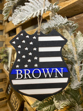 Thin Red Line Firefighter/Thin Blue Line Police Ornaments