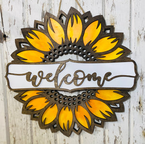 Sunflower Door Hanger