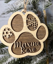 Custom Paw Prints Ornament