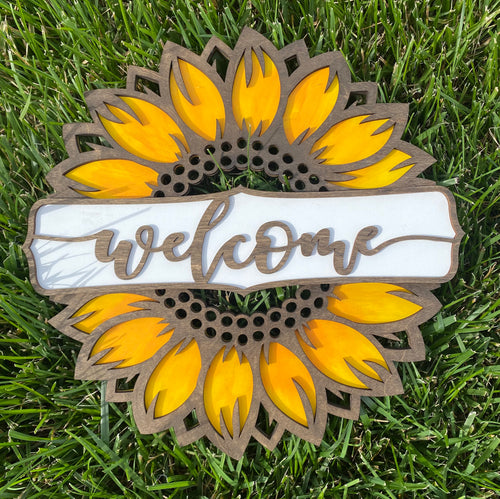 Sunflower Door Hanger