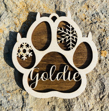 Custom Paw Prints Ornament