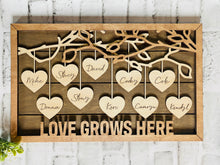 Hanging Hearts Custom Sign