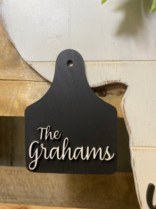Custom Cow Door Hanger