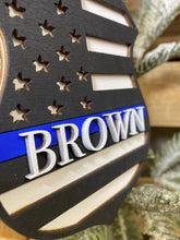 Thin Red Line Firefighter/Thin Blue Line Police Ornaments
