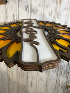Sunflower Door Hanger