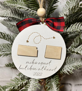 Miles Apart Ornament