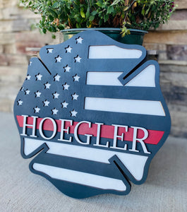 Firefighter/Police Door Hanger